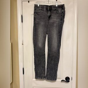 Torrid Size 14 Black Acid Washed Straight Leg Jeans for Women